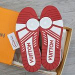 Giày Louis Vuitton LV Ankle Trainers 'White Red Grey' Best Quality