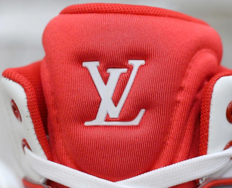 Giày Louis Vuitton LV Ankle Trainers 'White Red Grey' Best Quality