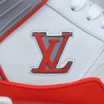 Giày Louis Vuitton LV Ankle Trainers 'White Red Grey' Best Quality
