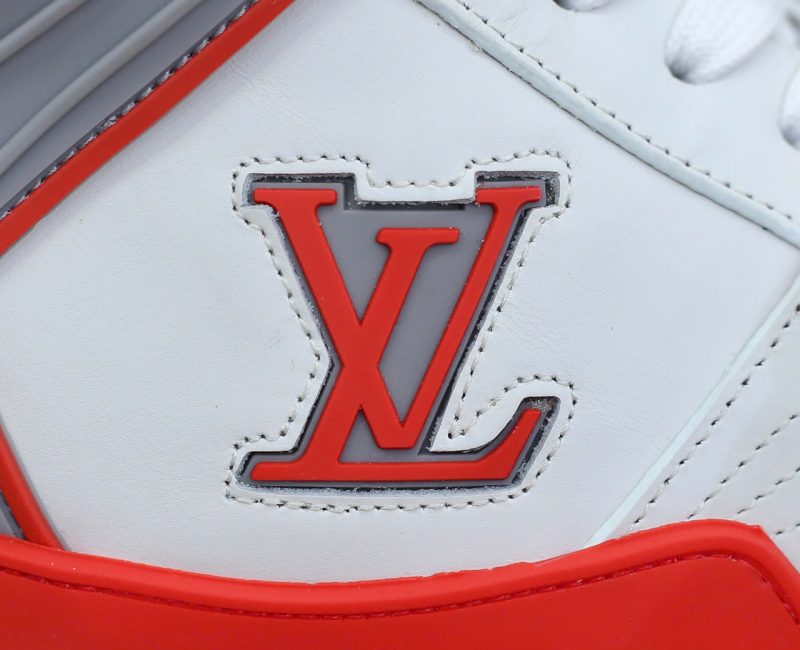 Giày Louis Vuitton LV Ankle Trainers 'White Red Grey' Best Quality