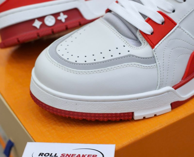 Giày Louis Vuitton LV Ankle Trainers 'White Red Grey' Best Quality