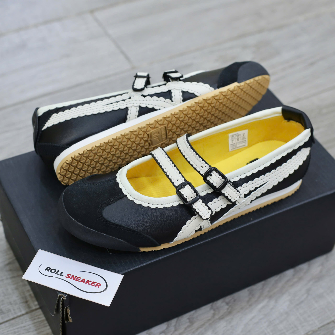 Giày Onitsuka Tiger Mexico 66 TGRS ‘Black Cream’ Best Quality
