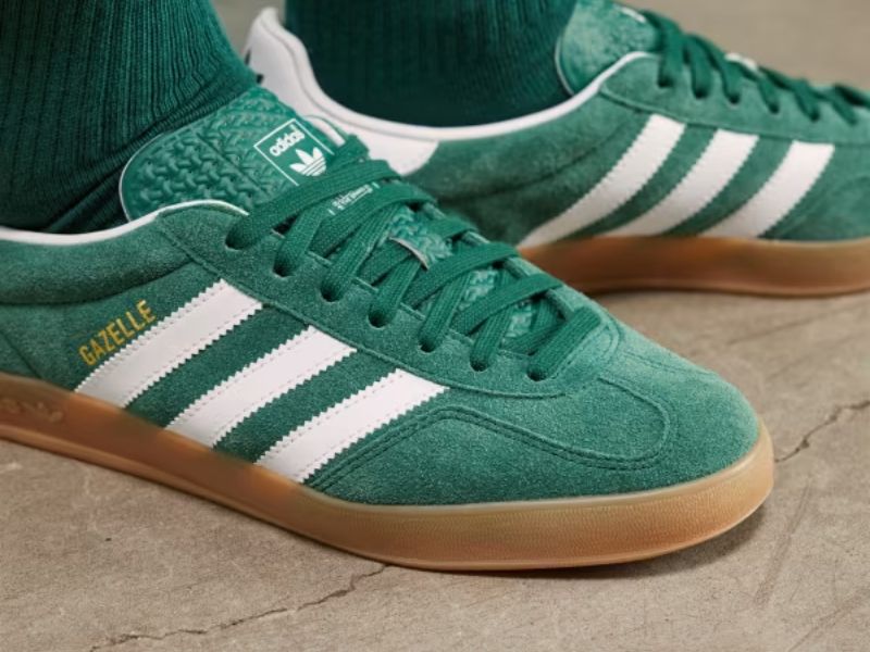 Gazelle retro, form thấp cổ điển, phối màu pastel cực chất.