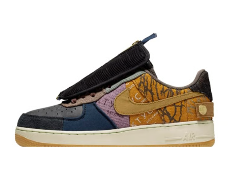 Air Force 1 Low Travis Scott Cactus Jack nâu be xám