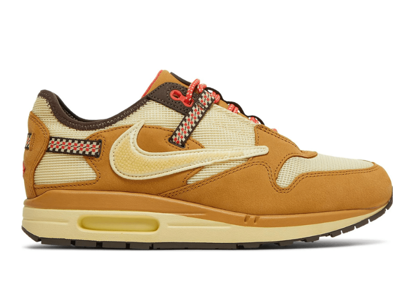 Air Max 1 Travis Scott Cactus Wheat nâu vàng ngà