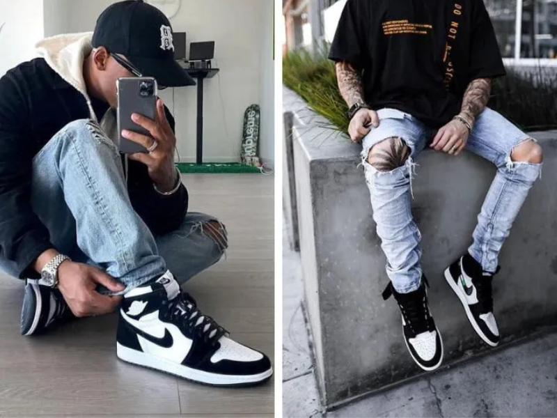 Các tips phối đồ với giày Jordan cổ cao nam ấn tượng