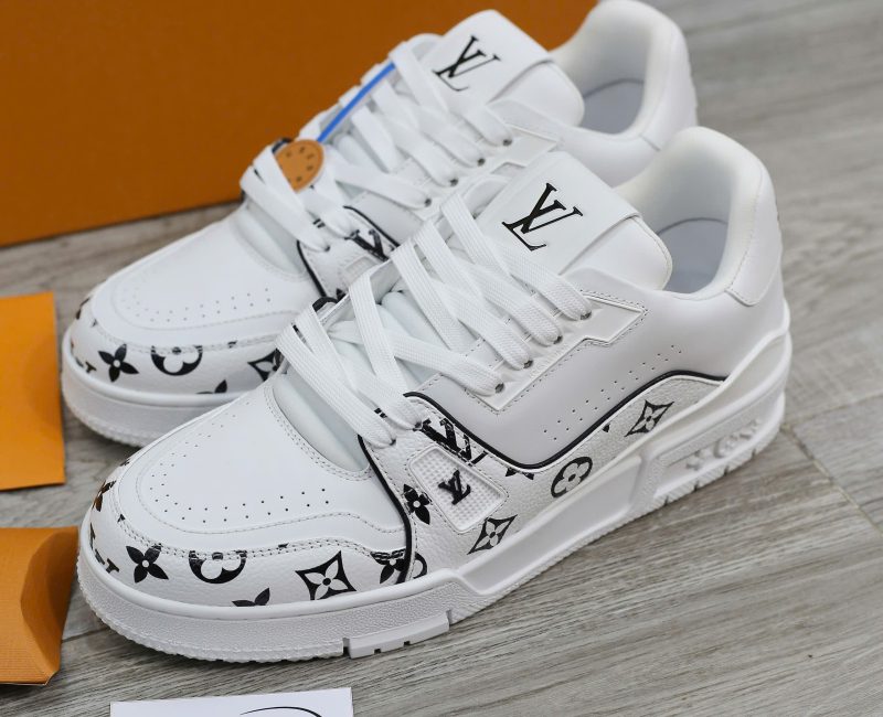 Giày Louis Vuitton LV Trainer #54 White Monogram Calf Leather Best Quality