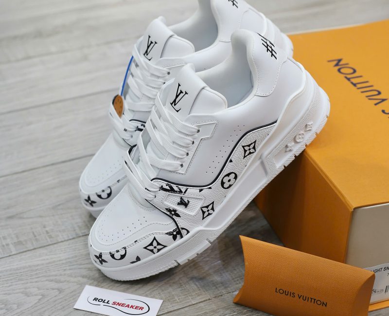 Giày Louis Vuitton LV Trainer #54 White Monogram Calf Leather Best Quality