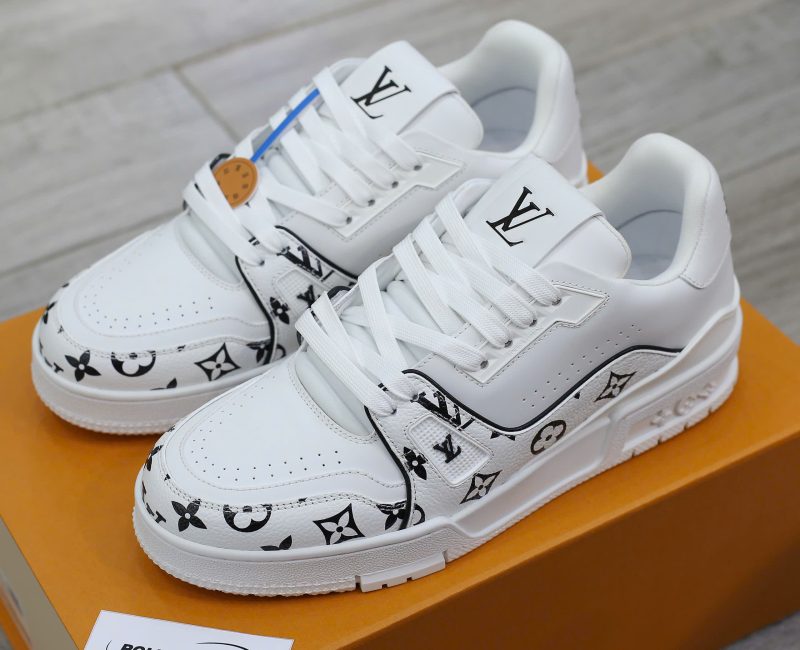 Giày Louis Vuitton LV Trainer #54 White Monogram Calf Leather Best Quality