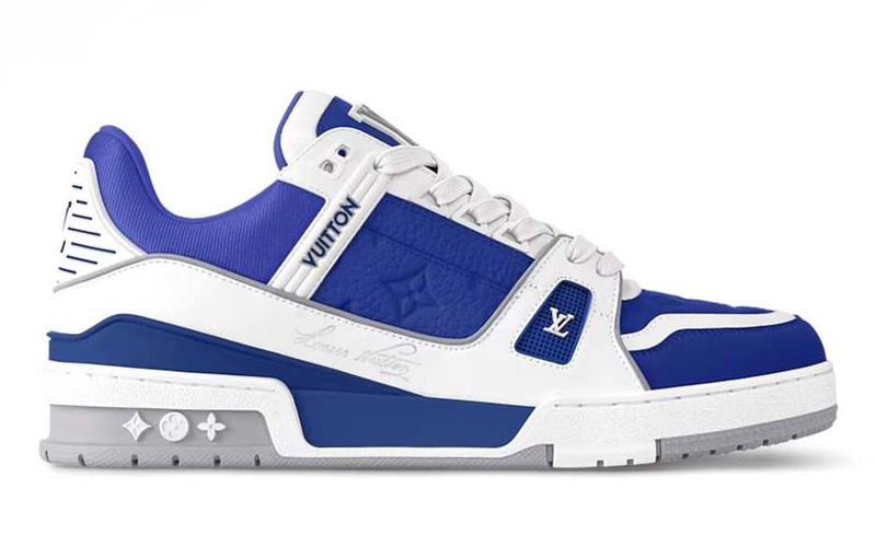 LV Trainer Sneaker Gaston Blue – màu xanh mát mắt, khỏe khoắn, cực dễ phối outfit.