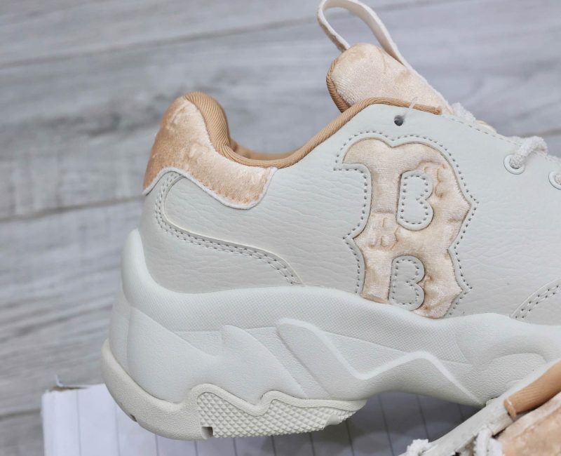 Giày MLB Korea BigBall Chunky Window Velvet Mono Boston Red Sox Brown Best Quality