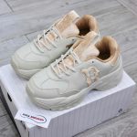 Giày MLB Korea BigBall Chunky Window Velvet Mono Boston Red Sox Brown Best Quality