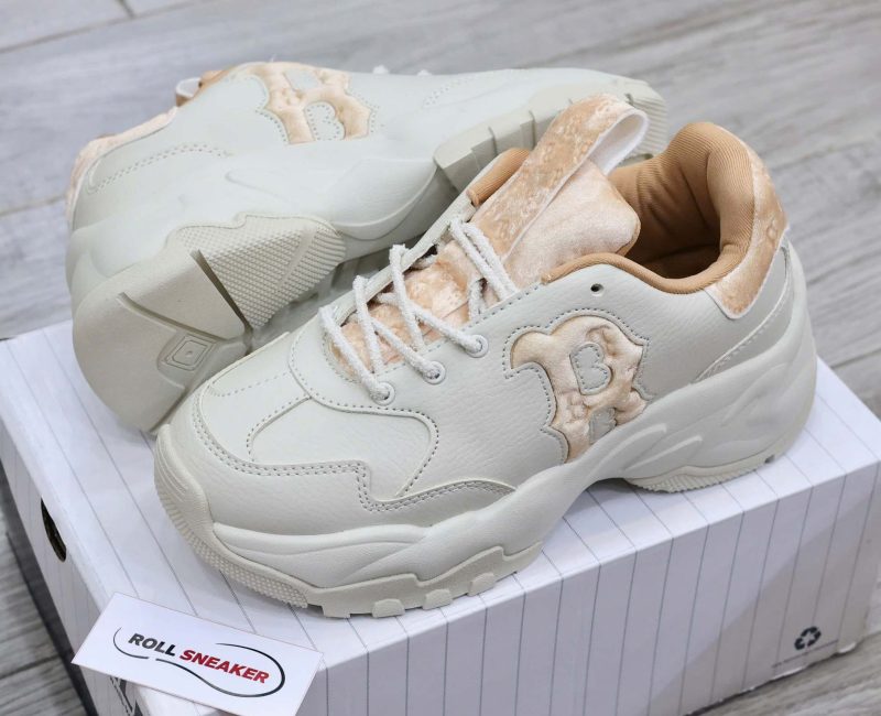 Giày MLB Korea BigBall Chunky Window Velvet Mono Boston Red Sox Brown Best Quality