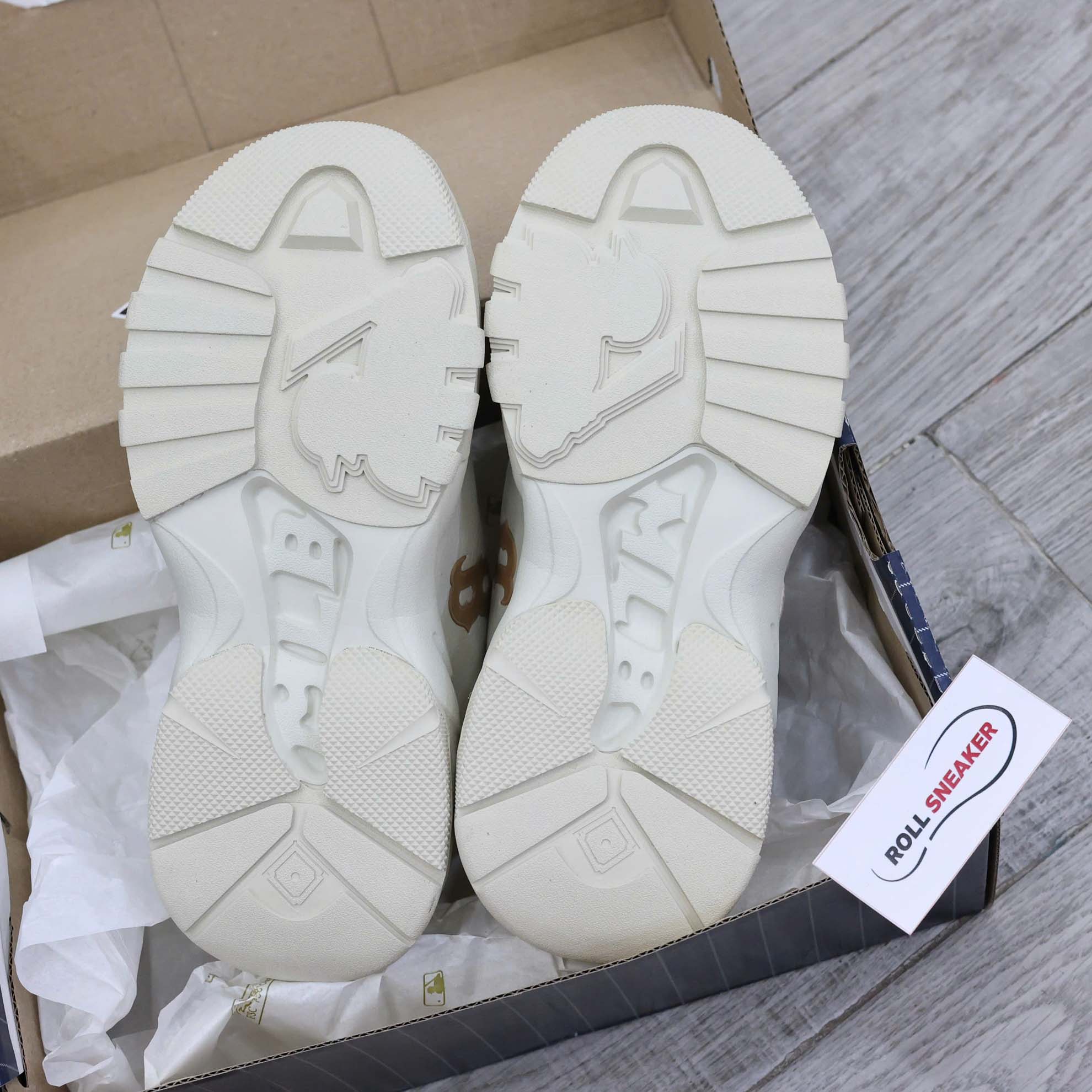 Giày MLB Korea BigBall Chunky Window Velvet Mono Boston Red Sox Brown Best Quality