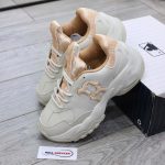 Giày MLB Korea BigBall Chunky Window Velvet Mono Boston Red Sox Brown Best Quality