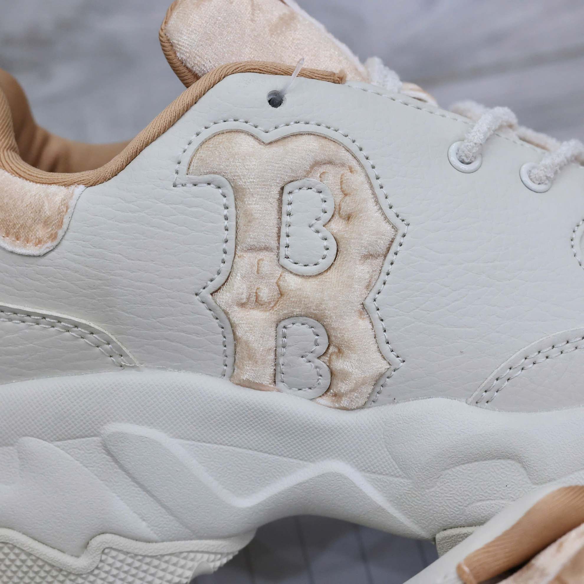 Giày MLB Korea BigBall Chunky Window Velvet Mono Boston Red Sox Brown Best Quality