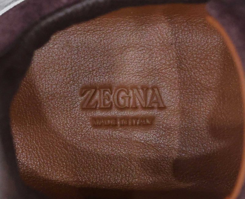 Giày Zegna Rust Suede Triple Stitch Best Quality