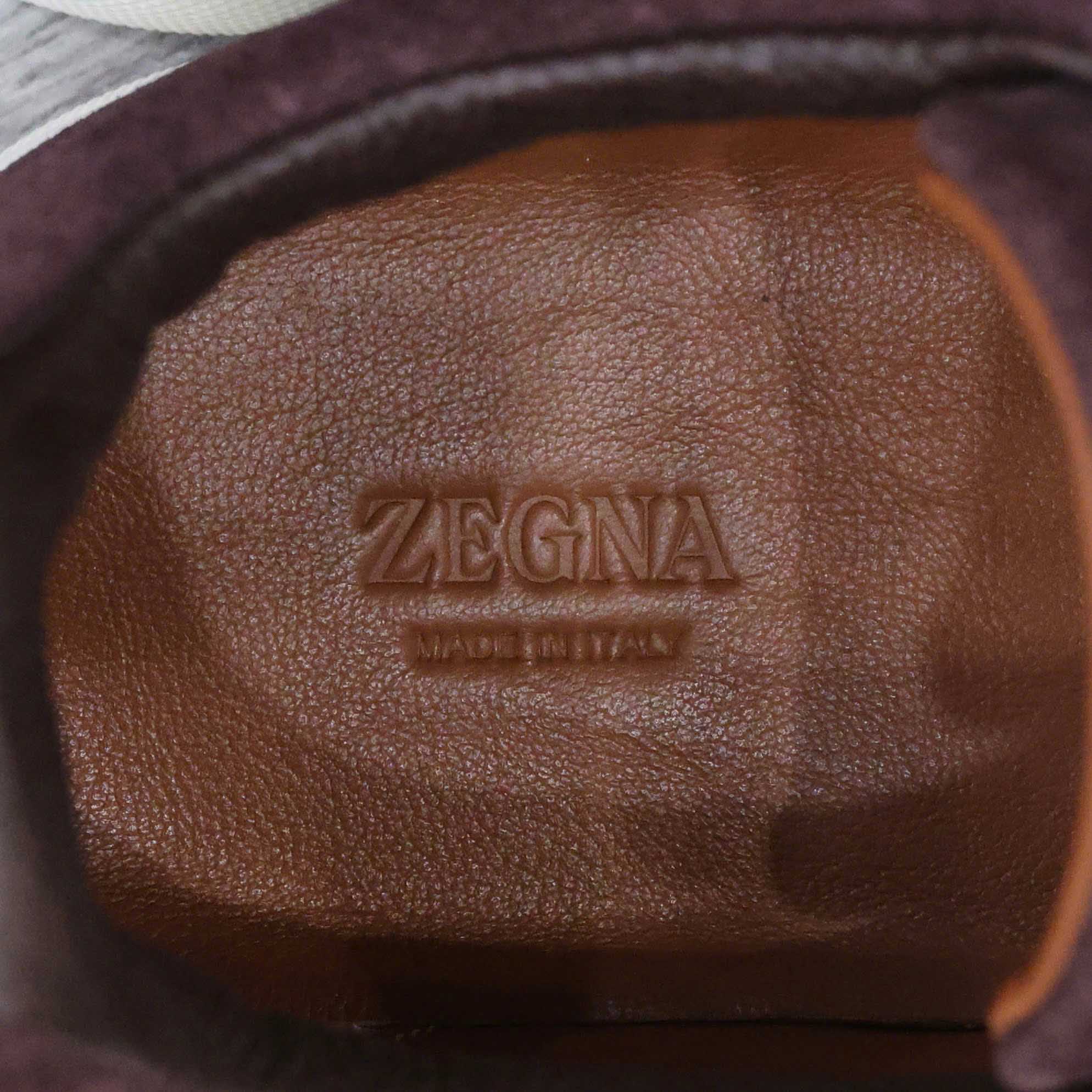 Giày Zegna Rust Suede Triple Stitch Best Quality