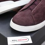 Giày Zegna Rust Suede Triple Stitch Best Quality