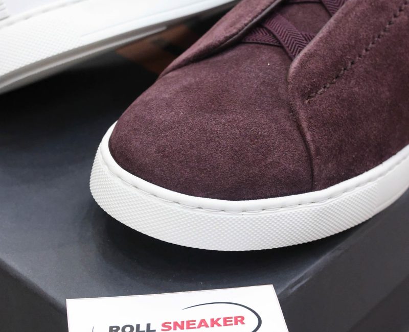 Giày Zegna Rust Suede Triple Stitch Best Quality