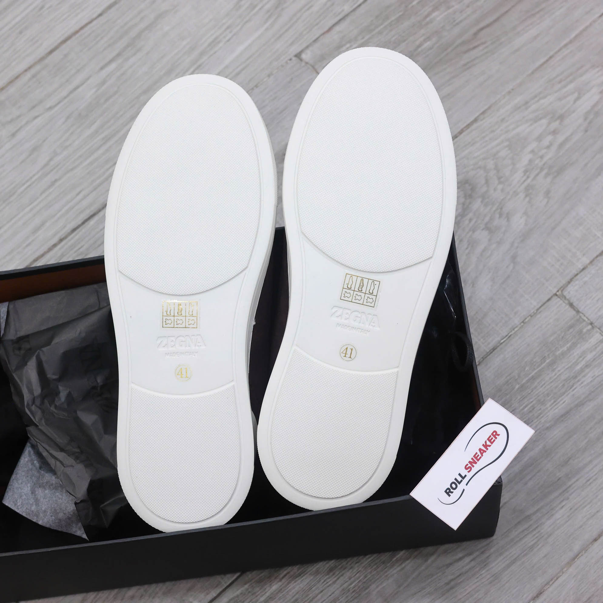 Giày Zegna Rust Suede Triple Stitch Best Quality