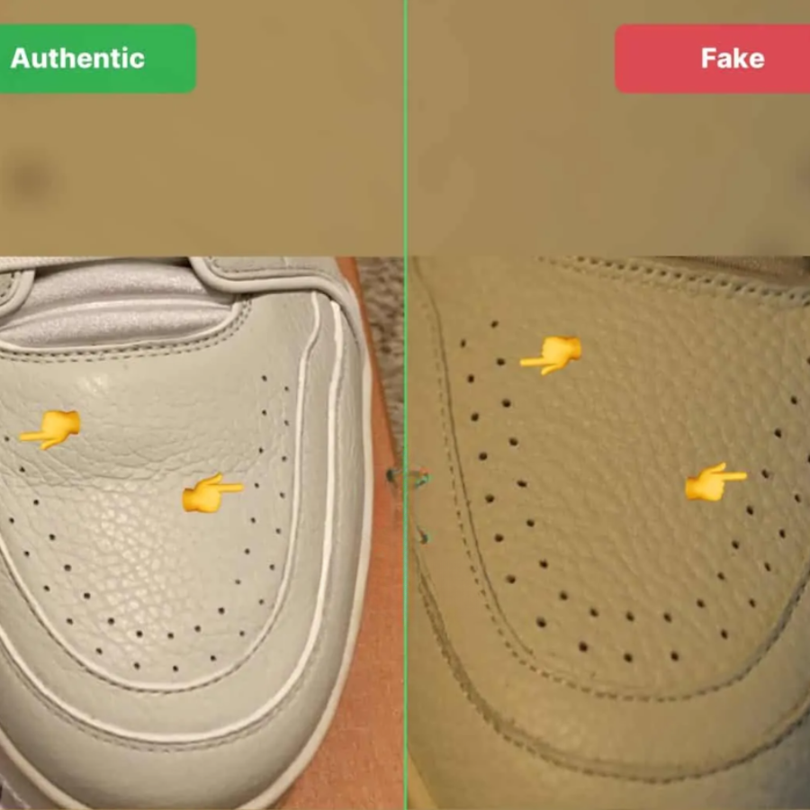 Lỗ mũi nhỏ, sắc nét – LV Trainer thật tinh tế từng chi tiết.