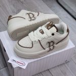 Giày MLB Chunky Liner Classic Monogram Boston Red Sox Brown Best Quality