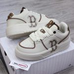 Giày MLB Chunky Liner Classic Monogram Boston Red Sox Brown Best Quality