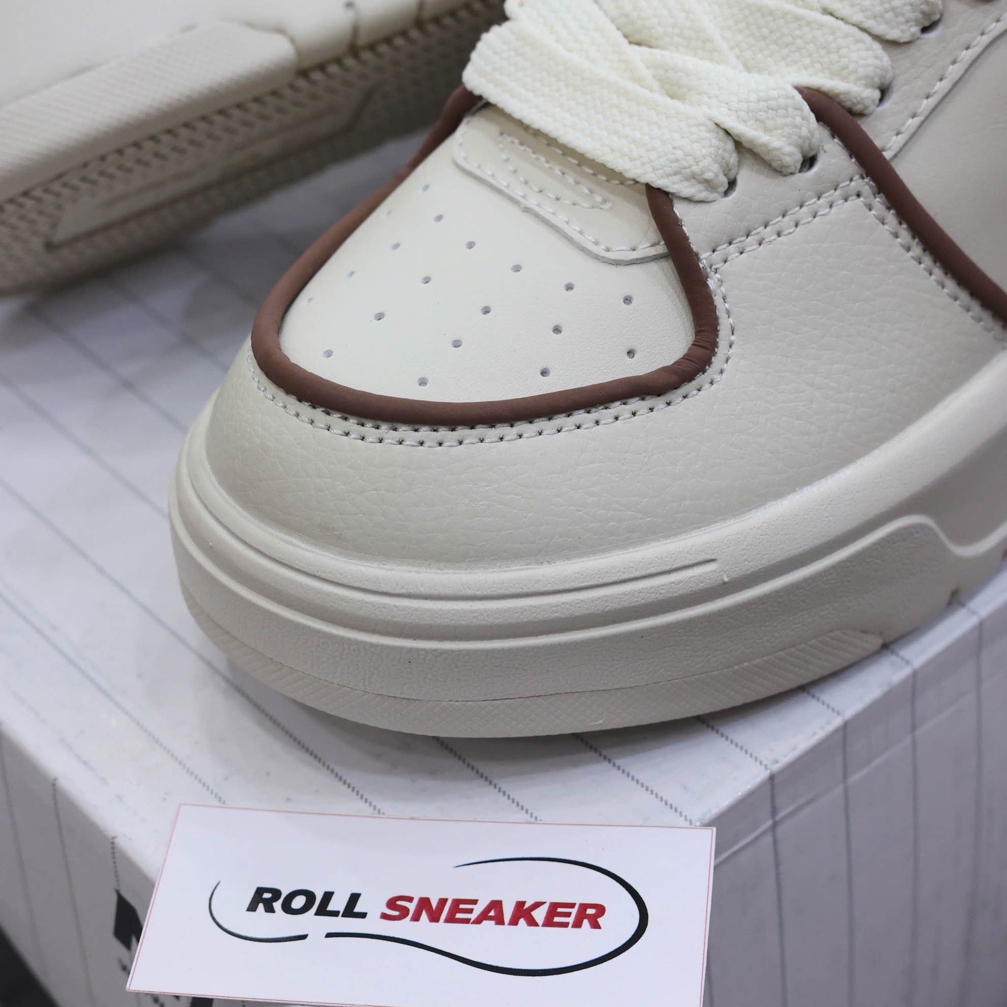 Giày MLB Chunky Liner Classic Monogram Boston Red Sox Brown Best Quality