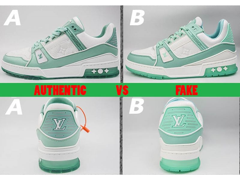 Dáng gọn, màu sắc sắc nét – đôi LV Trainer thật luôn giữ form chuẩn streetwear.