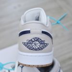 Nike Air Jordan 1 Low Midnight Navy Neutral Grey Real