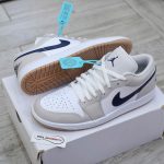 Nike Air Jordan 1 Low Midnight Navy Neutral Grey Real