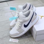 Nike Air Jordan 1 Low Midnight Navy Neutral Grey Real