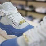 Giày Nike Air Jordan 4 Retro TEX Denim Worn Blue Like Auth