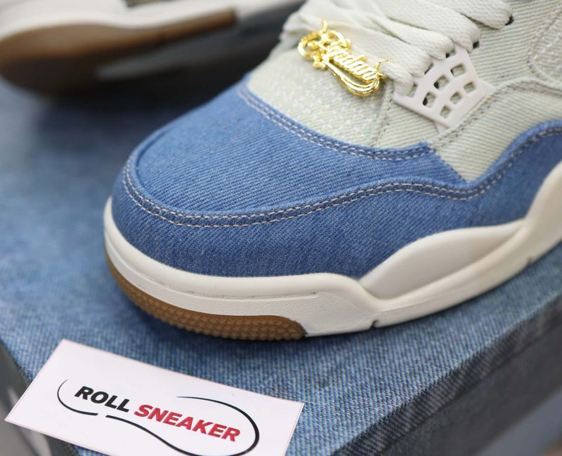 Giày Nike Air Jordan 4 Retro TEX Denim Worn Blue Like Auth