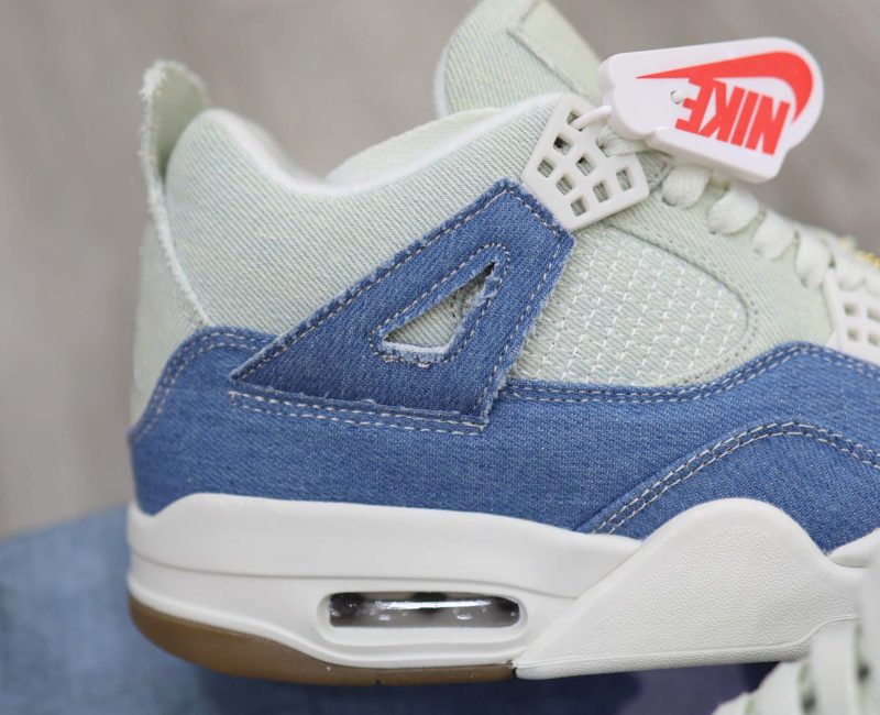 Giày Nike Air Jordan 4 Retro TEX Denim Worn Blue Like Auth