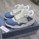 Giày Nike Air Jordan 4 Retro TEX Denim Worn Blue Like Auth