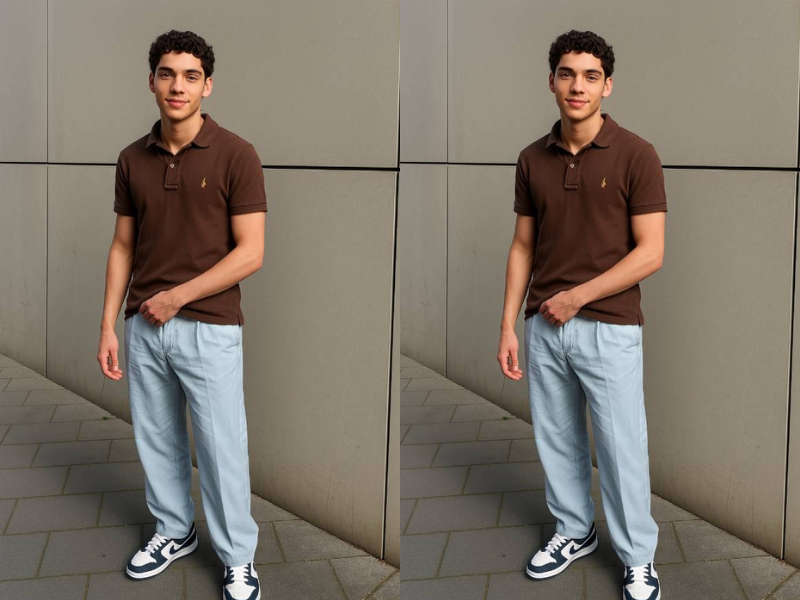 Outfit thanh lịch với áo polo, quần jean và Jordan Low