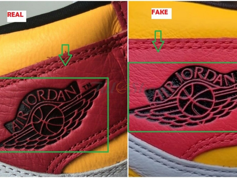 So sánh giày Jordan chính hãng và hàng giả