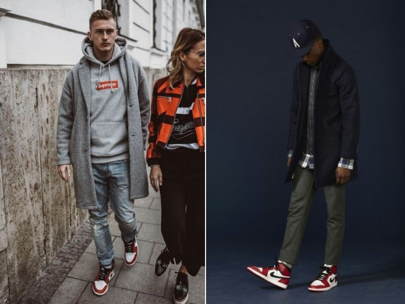 Vest nam kết hợp giày Jordan cổ cao tạo sự phá cách