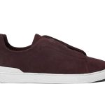 Giày Zegna Rust Suede Triple Stitch Best Quality