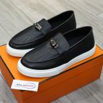 Giày Hermes Game Slip-on Sneaker Black Best Quality