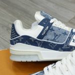 Giày Louis Vuitton Trainer Sneaker Blue Best Quality