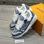 Giày Louis Vuitton Trainer Sneaker Blue Best Quality