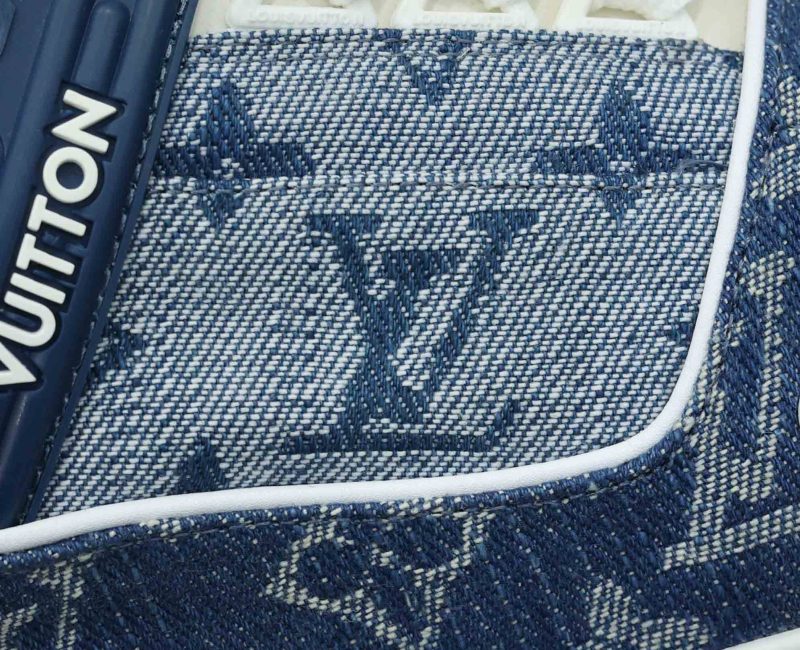 Giày Louis Vuitton Trainer Sneaker Blue Best Quality