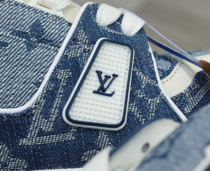 Giày Louis Vuitton Trainer Sneaker Blue Best Quality