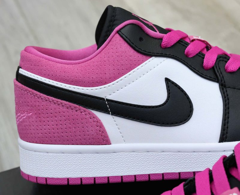 Giày Nike Air Jordan 1 Low Black Active Fuchsia Best Quality