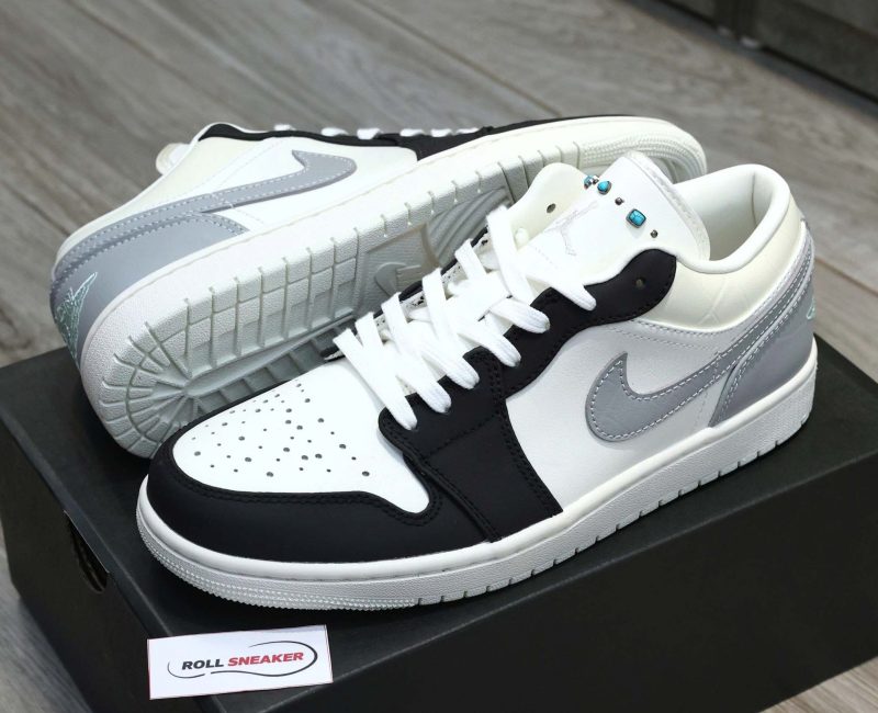 Giày Nike Air Jordan 1 Low Sail Light Smoke Grey Best Quality