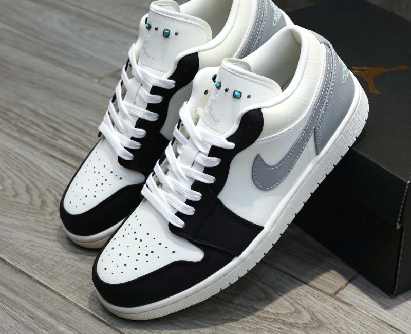 Giày Nike Air Jordan 1 Low Sail Light Smoke Grey Best Quality