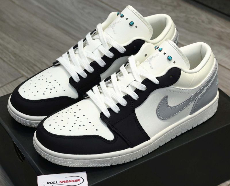 Giày Nike Air Jordan 1 Low Sail Light Smoke Grey Best Quality